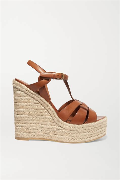 espadrilles ysl sale|saint laurent tribute espadrille wedges.